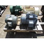 (4) Motors; (1) Teco 15HP, 230-460V, 1765 RPM, 3PH, (1) Siemens, 15HP, 215T Frame, 230-460V, 3470 RP