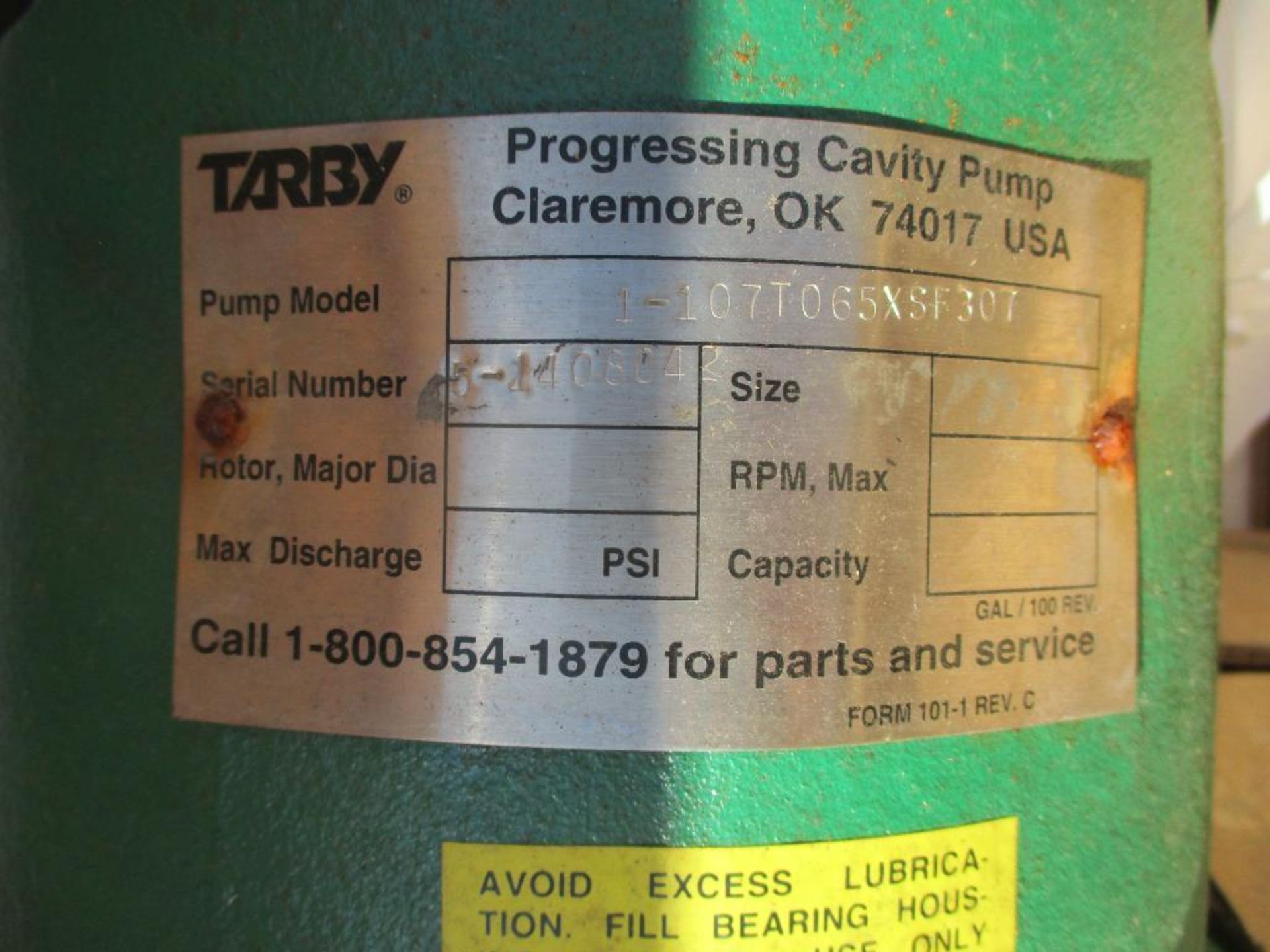 (1) Tarby Pump, 1-107T065XSF307, w/ 15HP Motor, Stainless Steel (New in Crate) - Image 4 of 4