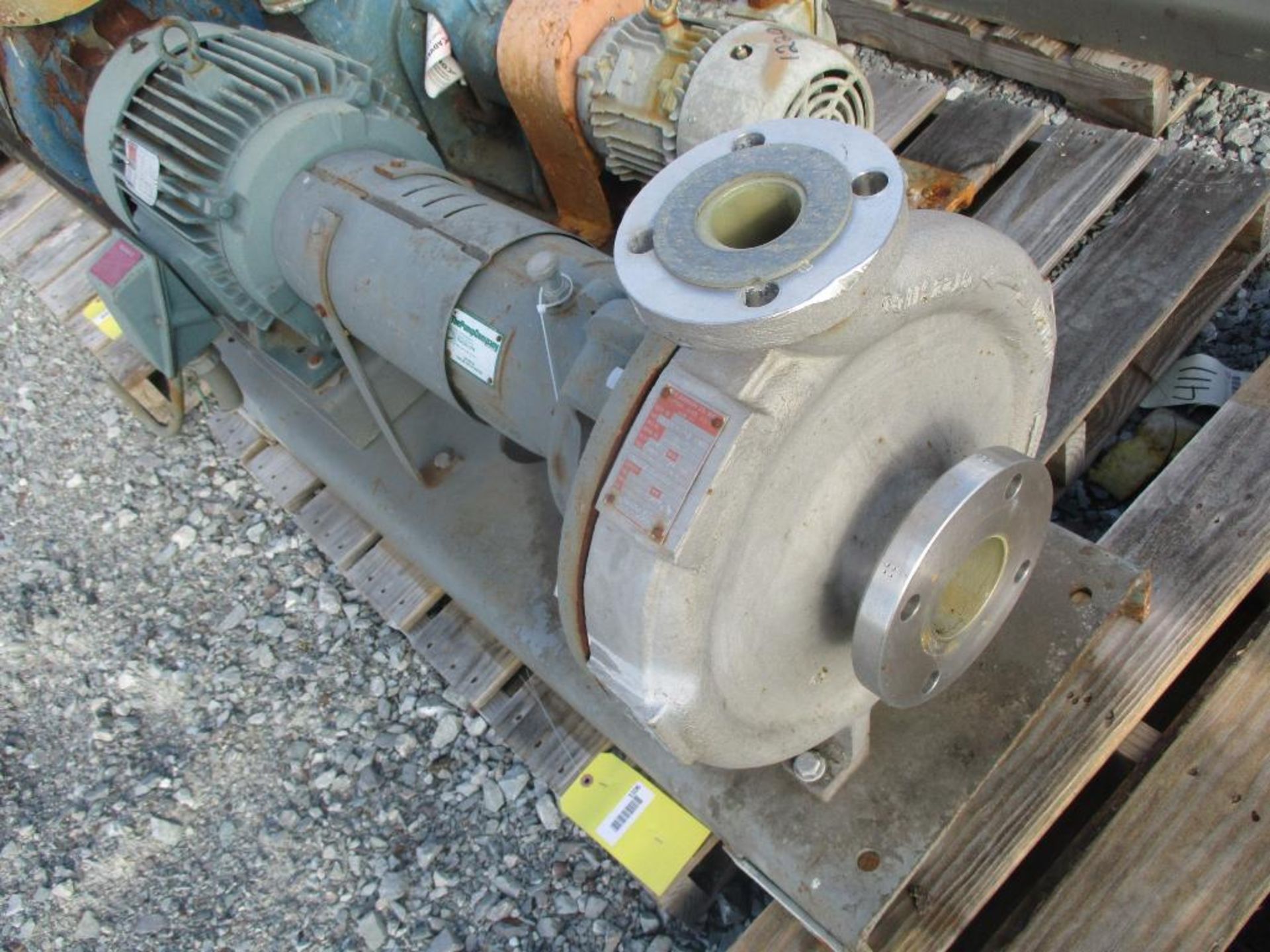 (1) Durco 2x3x13 SS Pump w/ 15HP Motor & (1) Worthington CNG Pump w/ 5HP Motor - Image 2 of 4