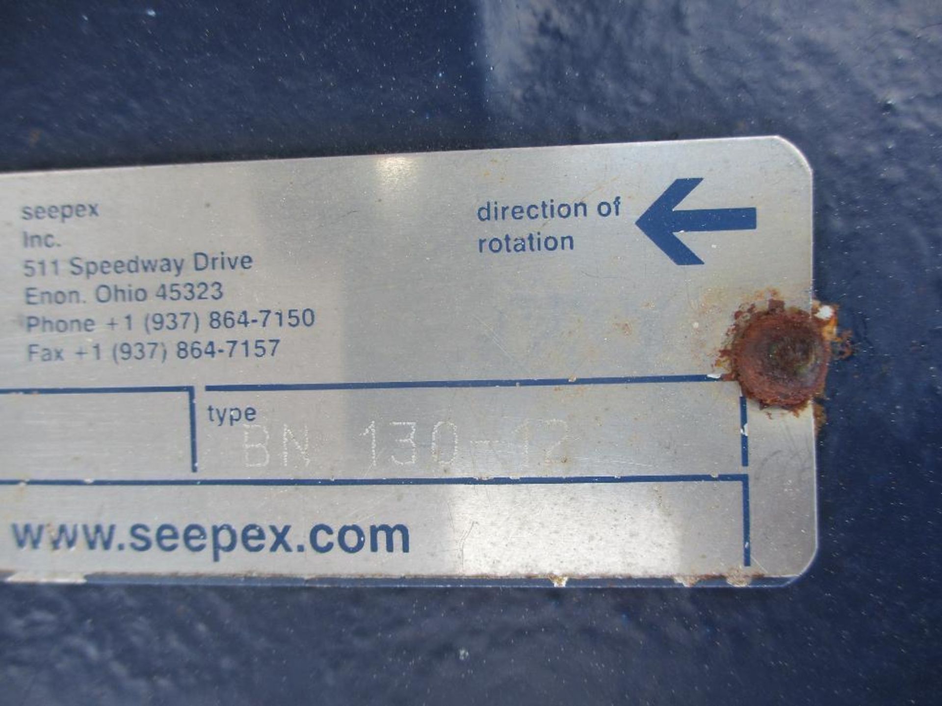 SeePex Pump w/ 50HP Motor, Approx. Weight: 2,000 LB. - Image 4 of 4