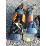 (1) Goulds Pump w/ 20HP Motor, (1) Durco Pump, Stainless Steel, w/ 15HP Motor