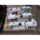 (3) ITT Pureflo Lobe Pumps; (2) Model 24000-4301, (1) Model 24000-1810 (all Used)