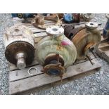 (1) Goulds 2x3x13 316 SS Pump, (1) Goulds 1-1/2x3x13 SS Pump, (1) Goulds 3175 Pump Frame