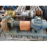 (1) Durco 3x4x10 316 Pump w/ 10HP Motor & (1) Durco 2x3x13 316 Pump w/ 7.5HP Motor