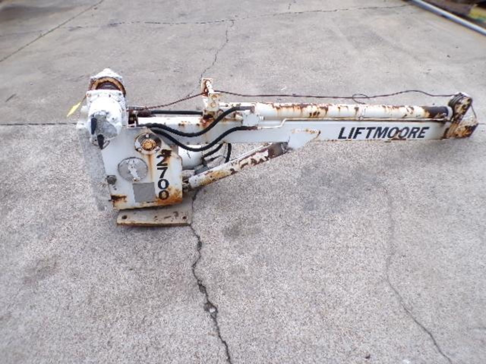 Liftmoore Truck Crane, Model 2700, Electric Winch, Hydraulic Raise (Used)