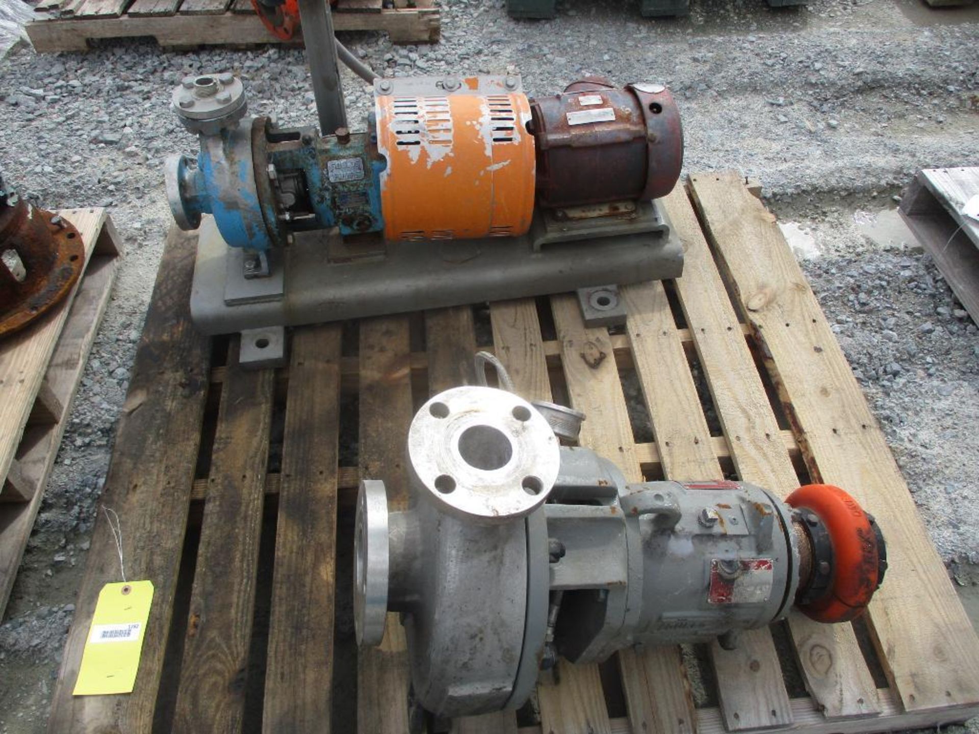 (1) Goulds 1x1-1/2x6 316 SS Pump w/ 1HP Motor, (1) Durco 2x3x10A 316 SS