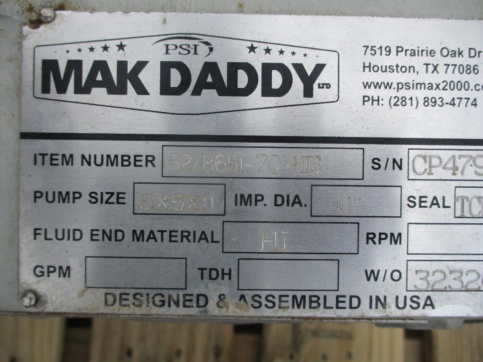 (1) Mack Daddy 6x5x11 Pump (New) - Image 4 of 4