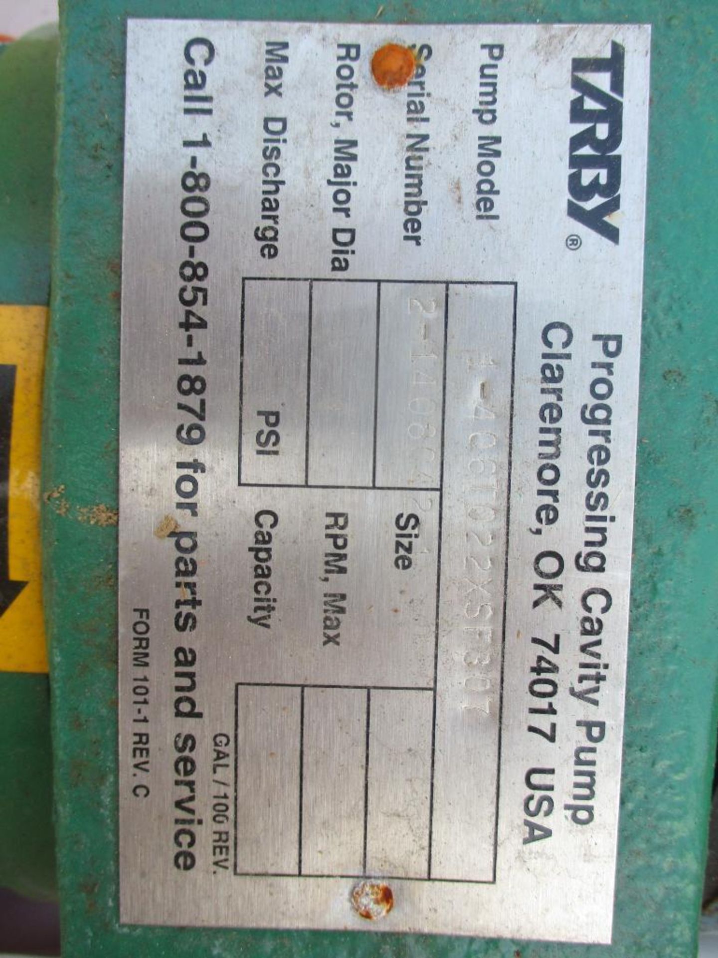 (1) Tarby Pump, 1-406T022XSF307, Stainless Steel, w/ 15HP Motor (New in Crate) - Image 4 of 4