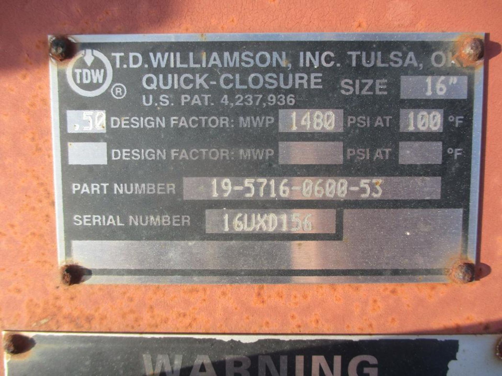 (3) TD Williamson Hatches - Image 2 of 4
