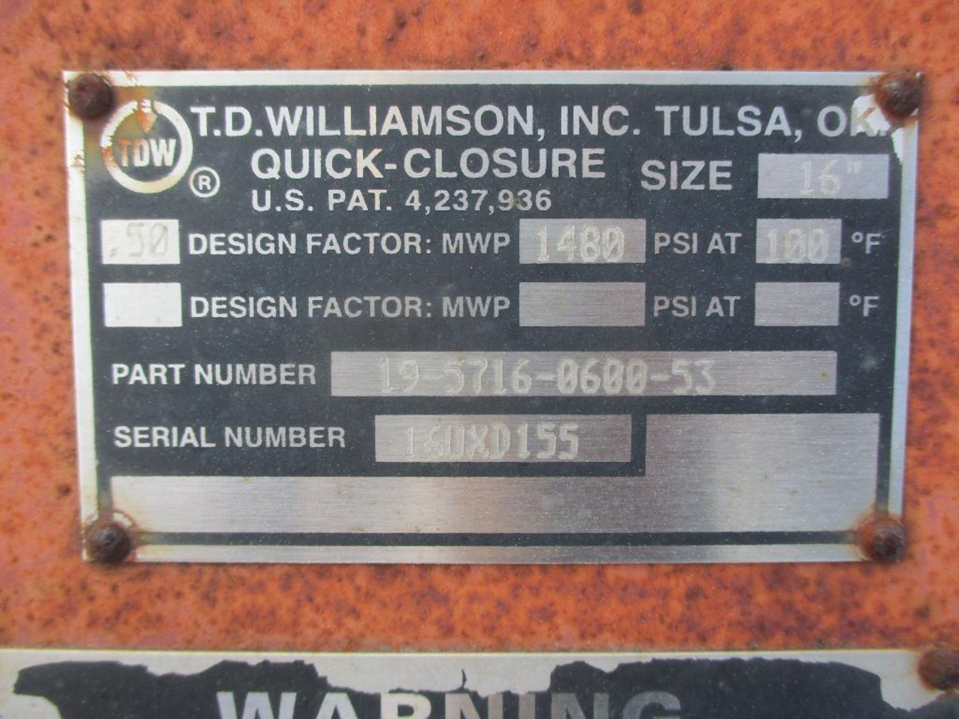 (1) TD Williamson Hatch - Image 2 of 4