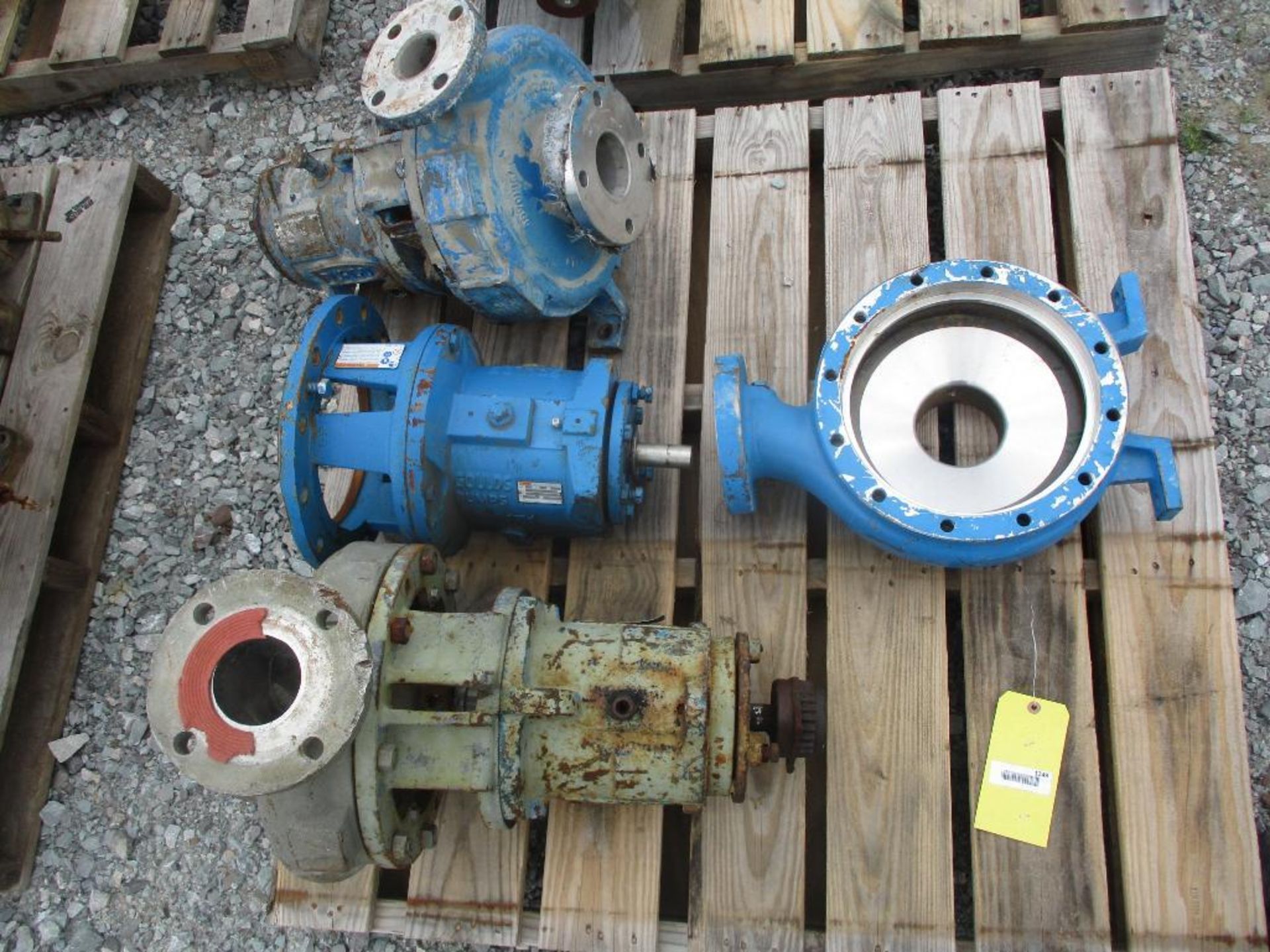 (1) Durco 3x4x10 A Alloy 20, (1) Goulds 3x4x10 316 Case, (1) Durco 2x3x10A CD4M Pump, (1) Goulds MTI