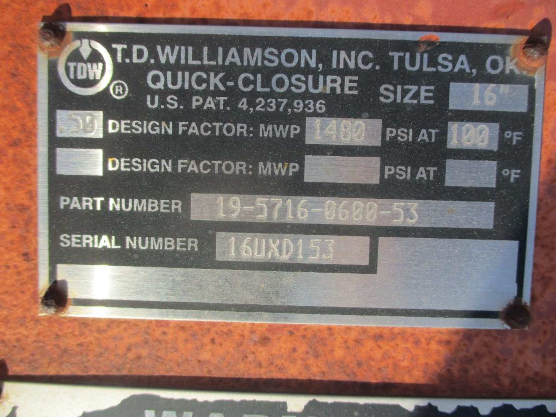 (1) TD Williamson Hatch - Image 2 of 4