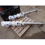 (2) Moyno Progressing Cavity Pumps, Food Grade Flanges (Used)