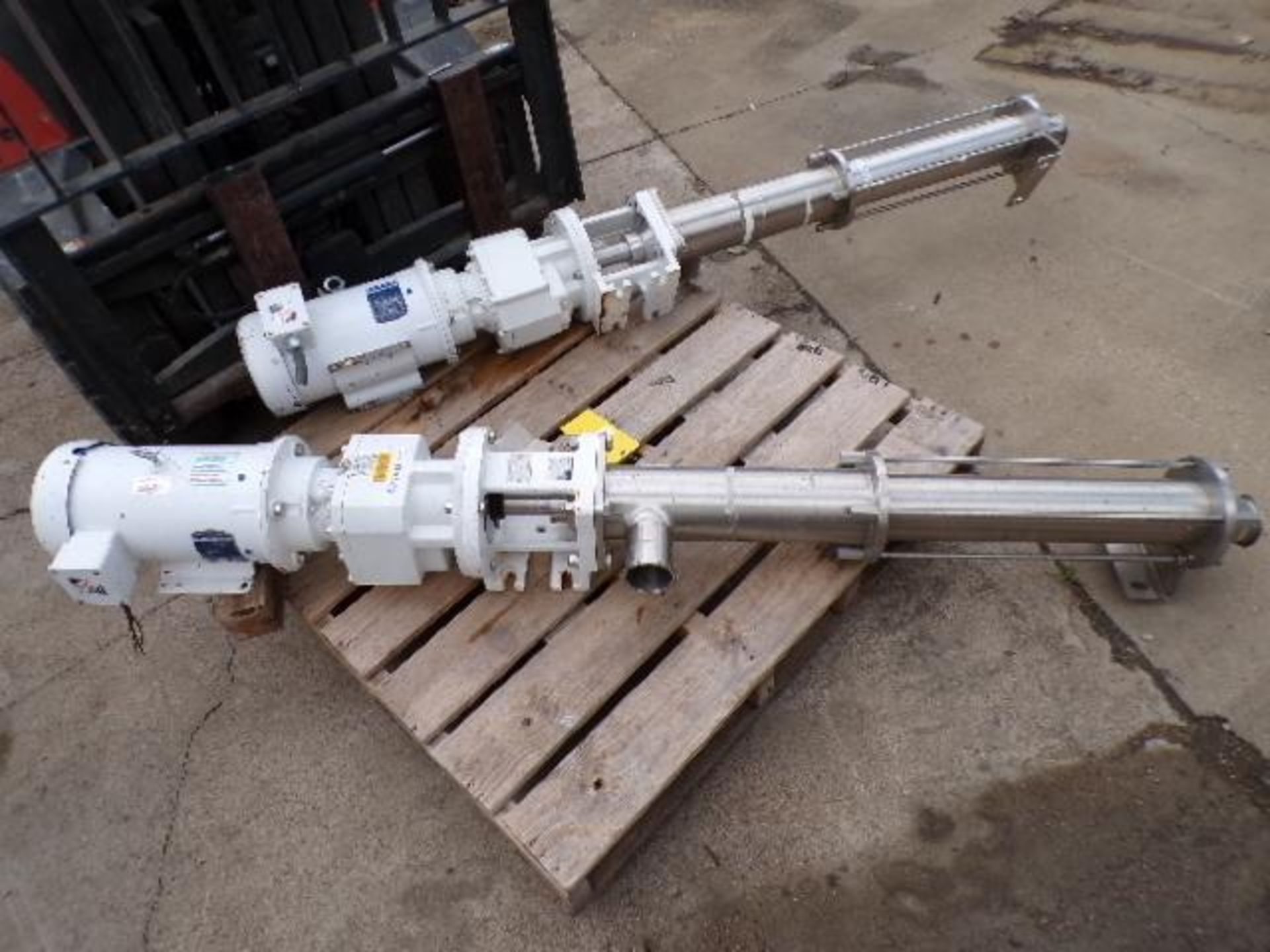 (2) Moyno Progressing Cavity Pumps, Food Grade Flanges (Used)