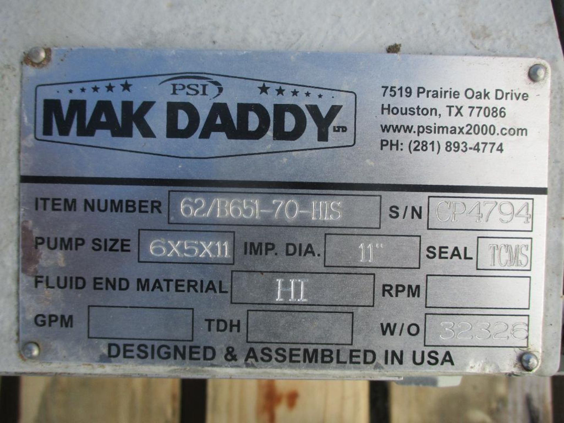 (1) Mack Daddy Pump, 6x5x11 (New) - Image 2 of 4