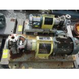 (1) Durco 1K 3x1-1/2 82 Alloy 20 Pump w/ 15HP Motor & (1) Durco 1x1-1/2x8 316 SS Pump w/ 1HP Motor