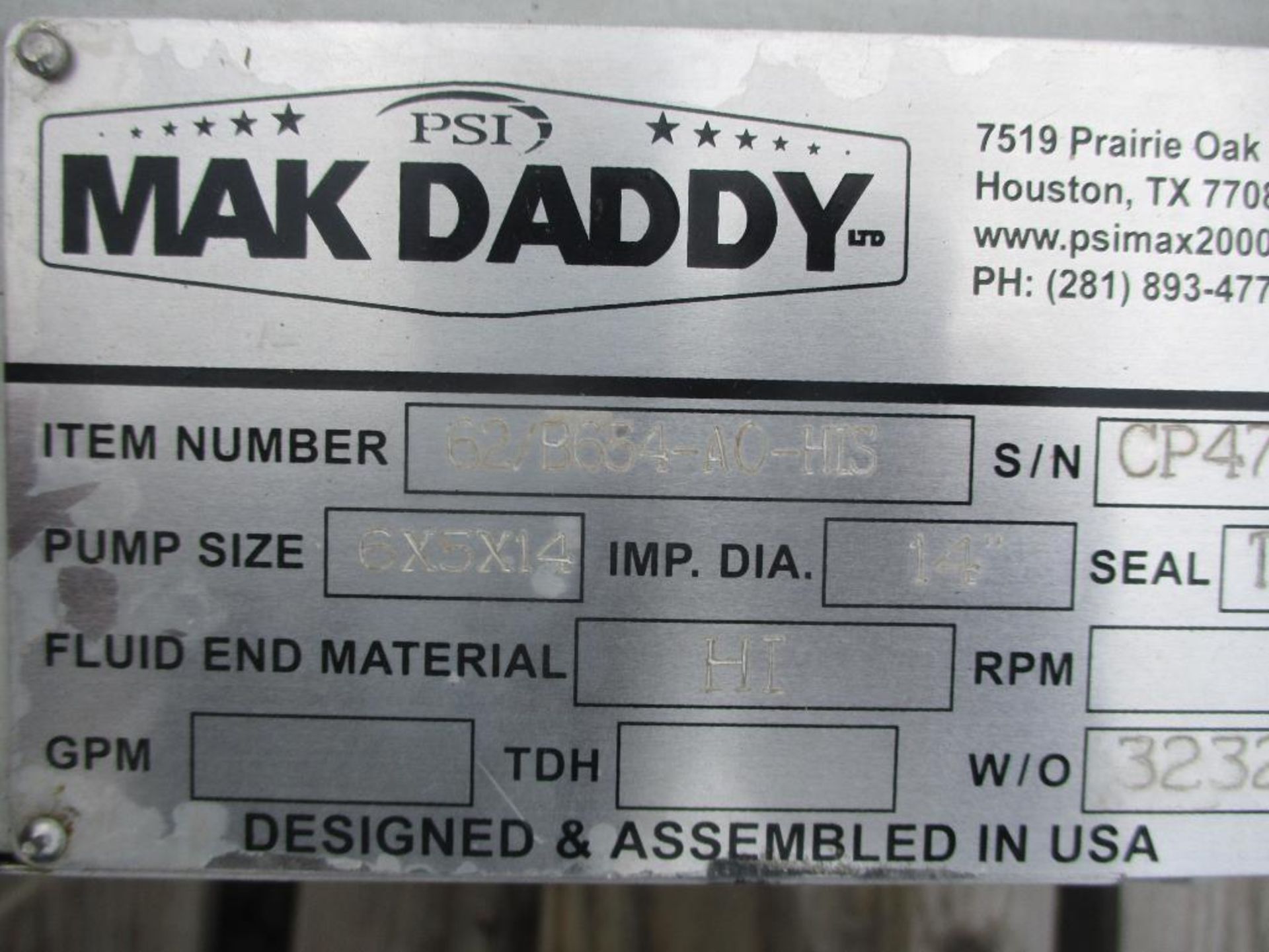 (1) Mack Daddy 6x5x14 Pump (New) - Image 4 of 4