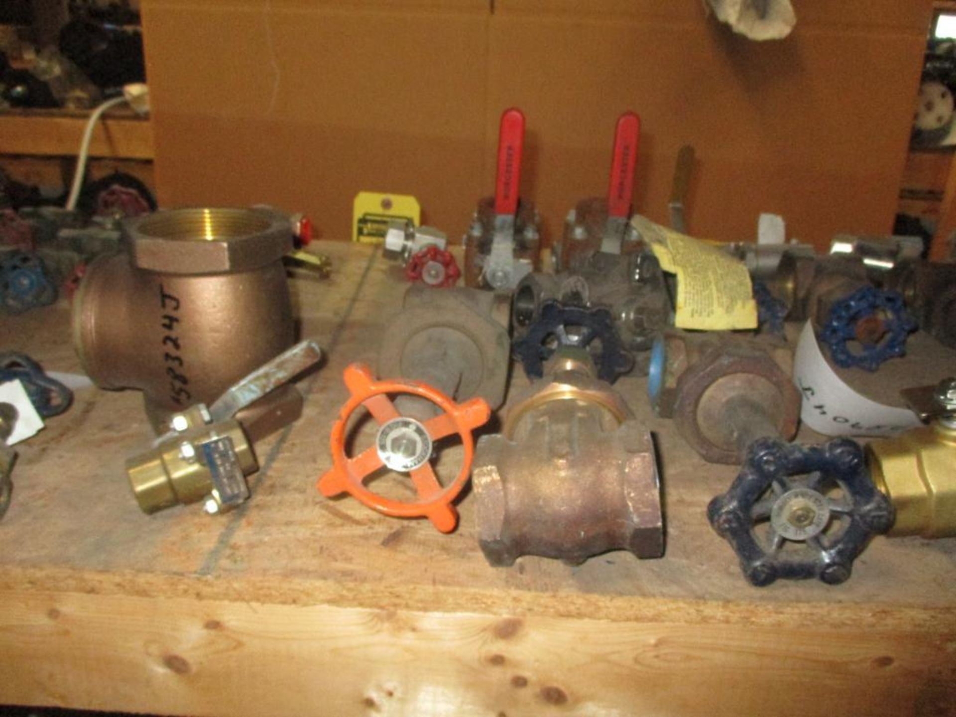 Contents of Shelf D-5-4 & D-6-4; Brass Valves, Stainless Valves, Jenkins, Fisher, Durco, American, & - Image 5 of 6