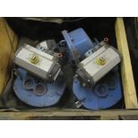 Allen-Sherman-Hoft Rack & Pinion Actuators w/ Valves (Used)