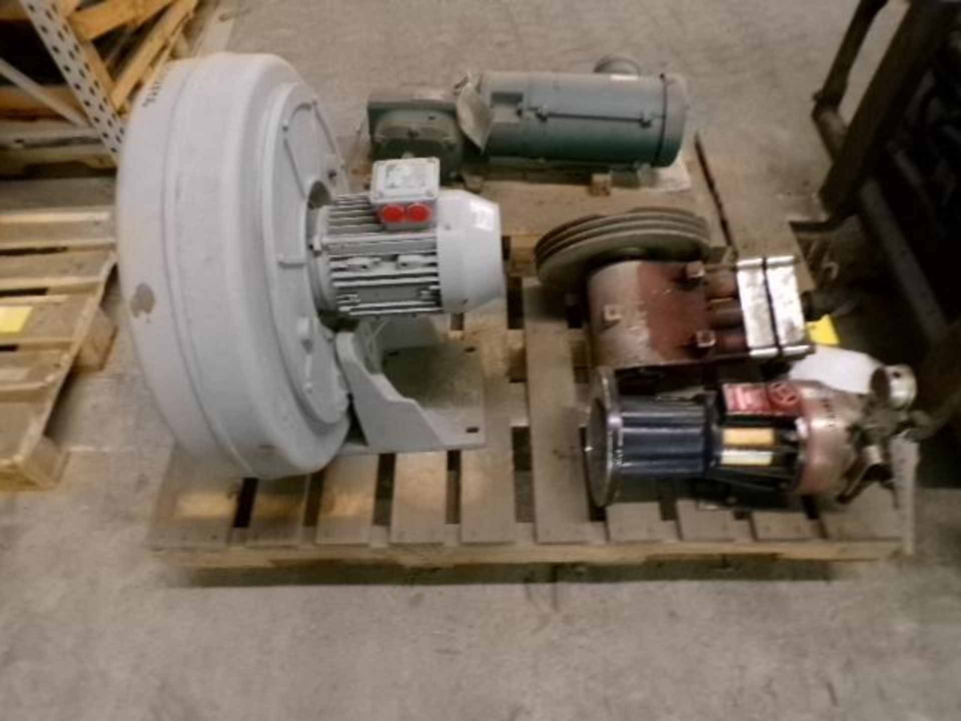 Assortment of Pumps, (1) Gear Motor, (1) Hydro Cell, (1) Cat Pump