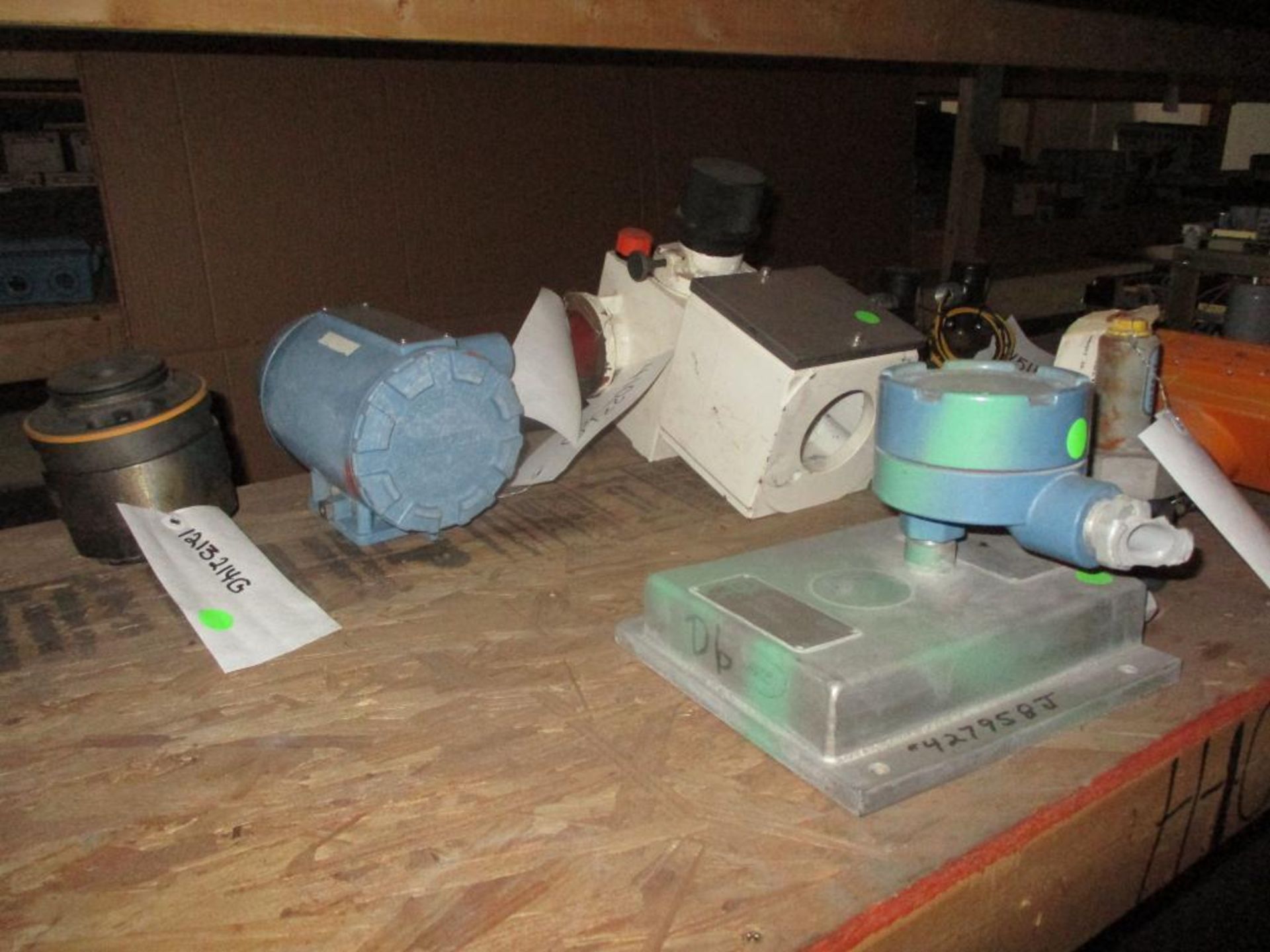 Contents of Shelf H-10-5 & H-11-5; Tri Plex Pump, Fanuc, Micromotion, Rosemount's, Humprey, SPX Pump