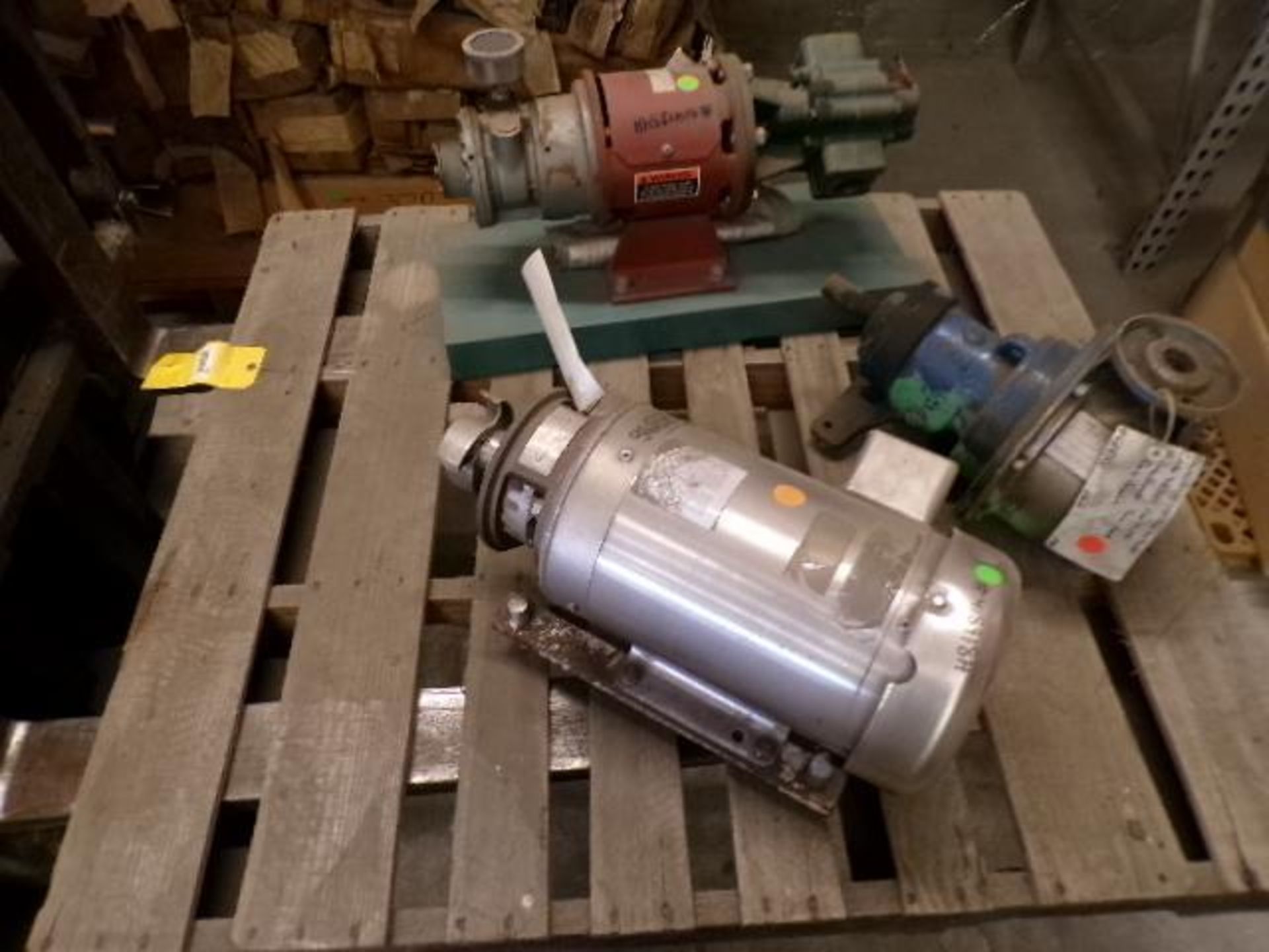 Pallet of (3) Assorted Pumps; (2) (New), (1) (Used)