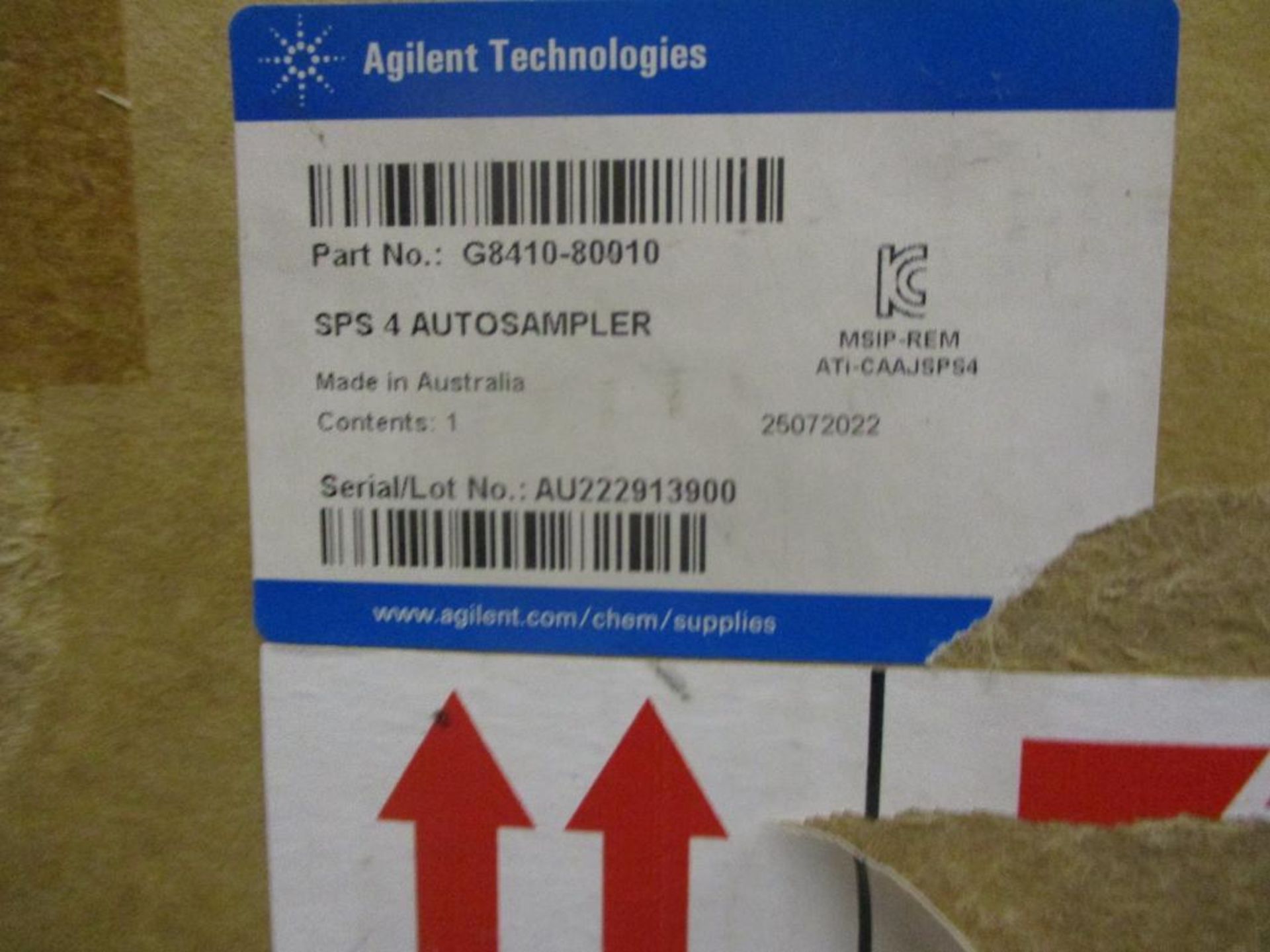 (2) Agilent SPS4 Auto Samplers & (1) Agilent EXLH-SPS4 Base Unit w/o Spill Tray - Image 3 of 4