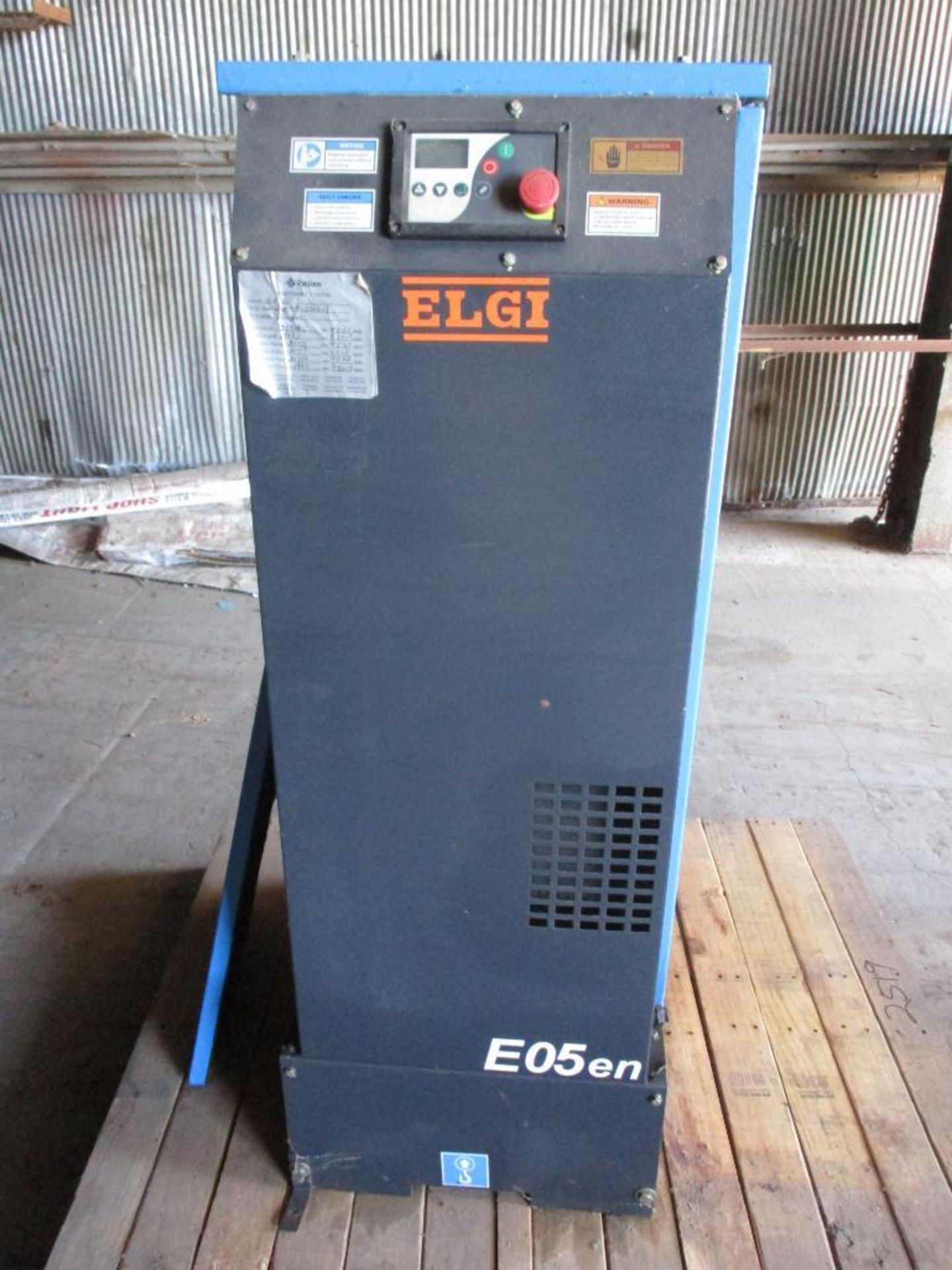 ELGi EN5-125 Air Compressor, 5.5 KW Motor, Rated Press. 125 PSI, 230/460 V