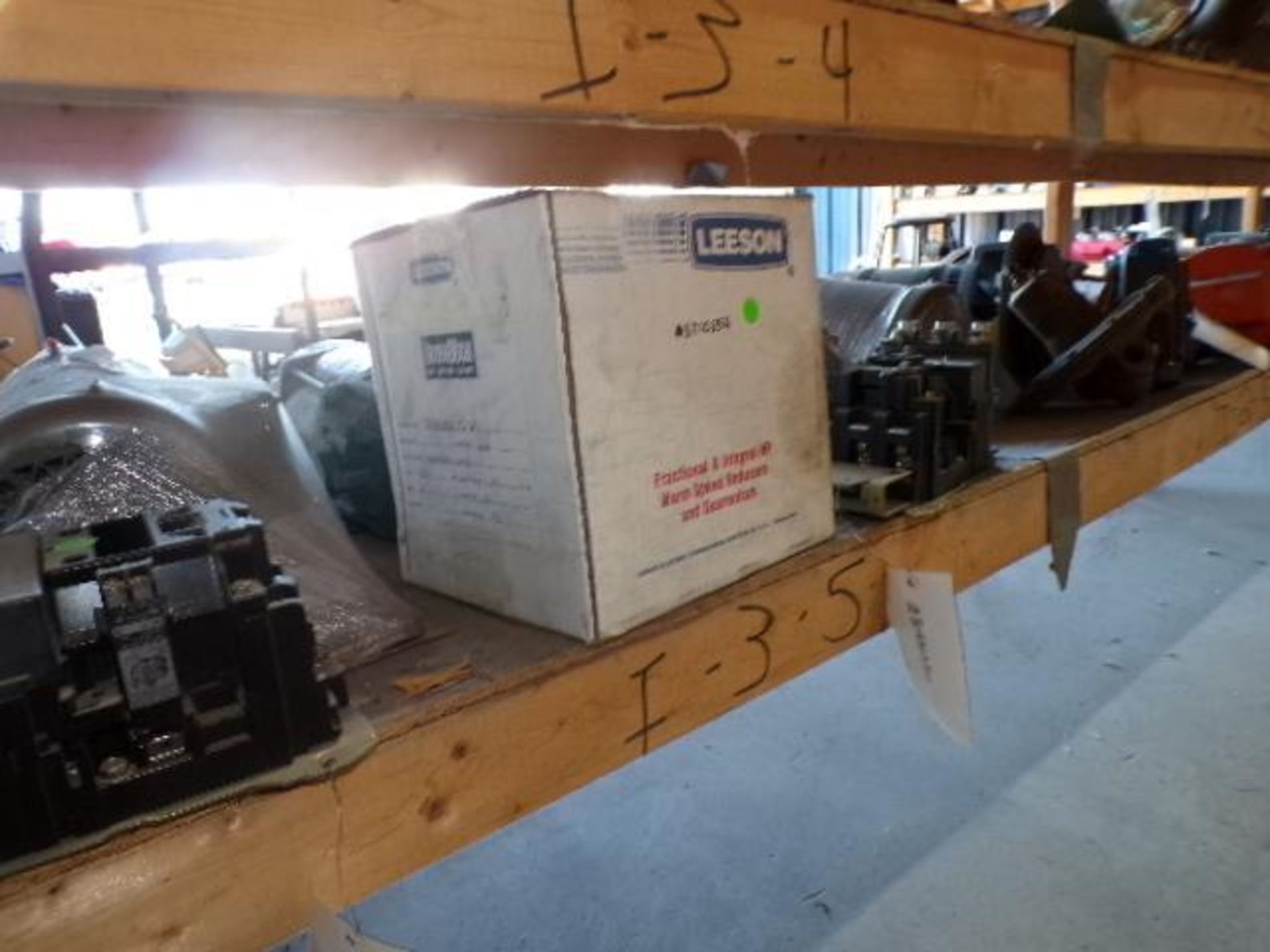 Contents of Shelf I-2-5-I-3-5; Electric Motors & Valves, Reliance, Baldor Hupp, Allen Bradley, Leeso - Image 6 of 6