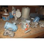 Contents of Shelf D-13-4 & D-13-5; Hydraulic Pumps, Rosemount Transmitters, Hydraulic Valves, Square