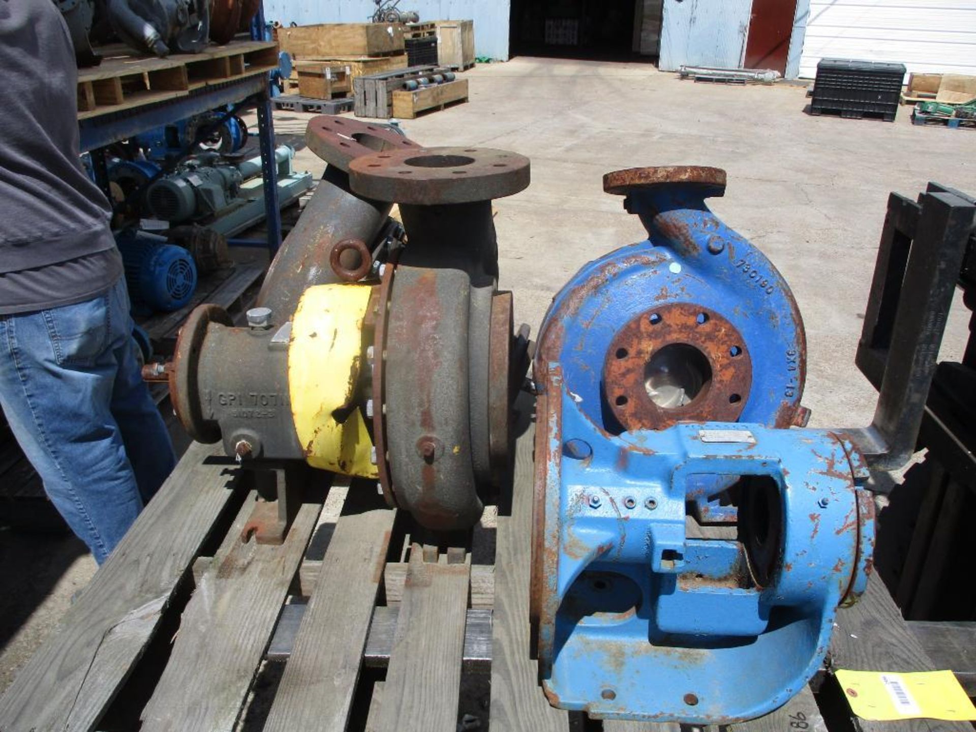 (2) gusher Pumps, Iron, 4x6-13, Peerless, MTO 3x4-13 Iron Pump, Stainless IMP., Spectrum Casing SG 1