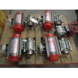 Pallet of (4) Triad Actuator Valves & (1) Bray Actuator Valve (Used)