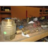 Contents of Shelf D-5-4 & D-6-4; Brass Valves, Stainless Valves, Jenkins, Fisher, Durco, American, &