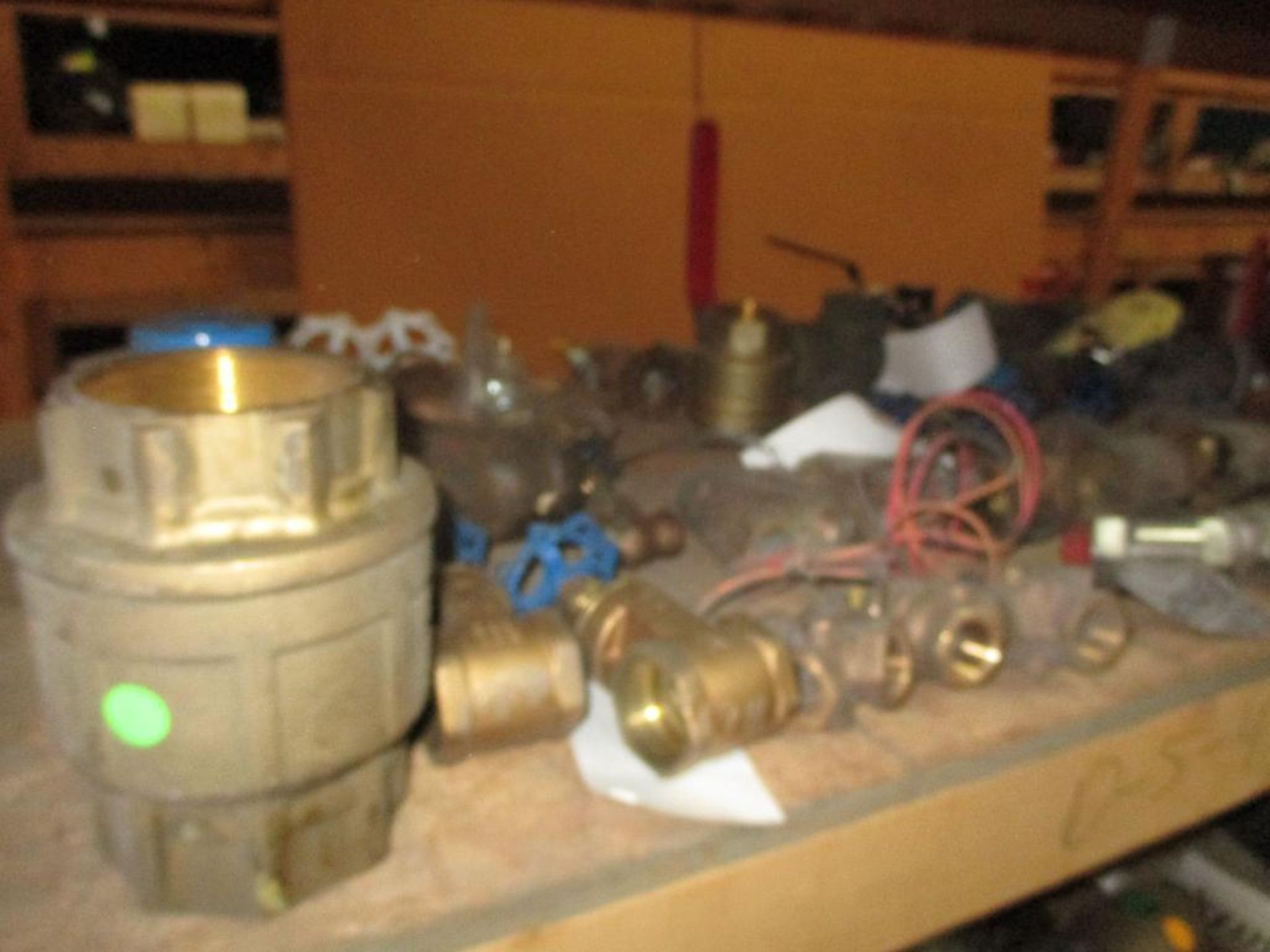 Contents of Shelf D-5-4 & D-6-4; Brass Valves, Stainless Valves, Jenkins, Fisher, Durco, American, &