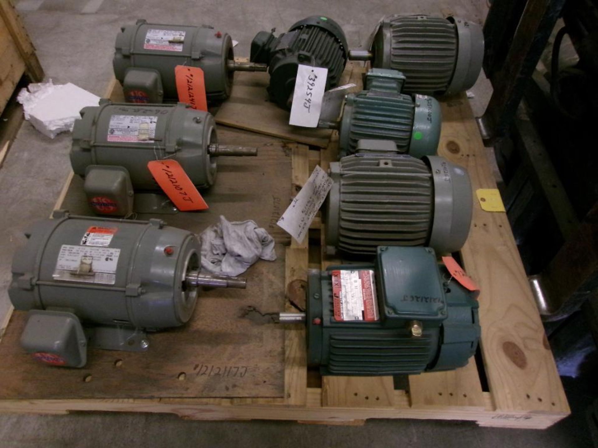 Pallet of Various Electric Motors (New & Used)