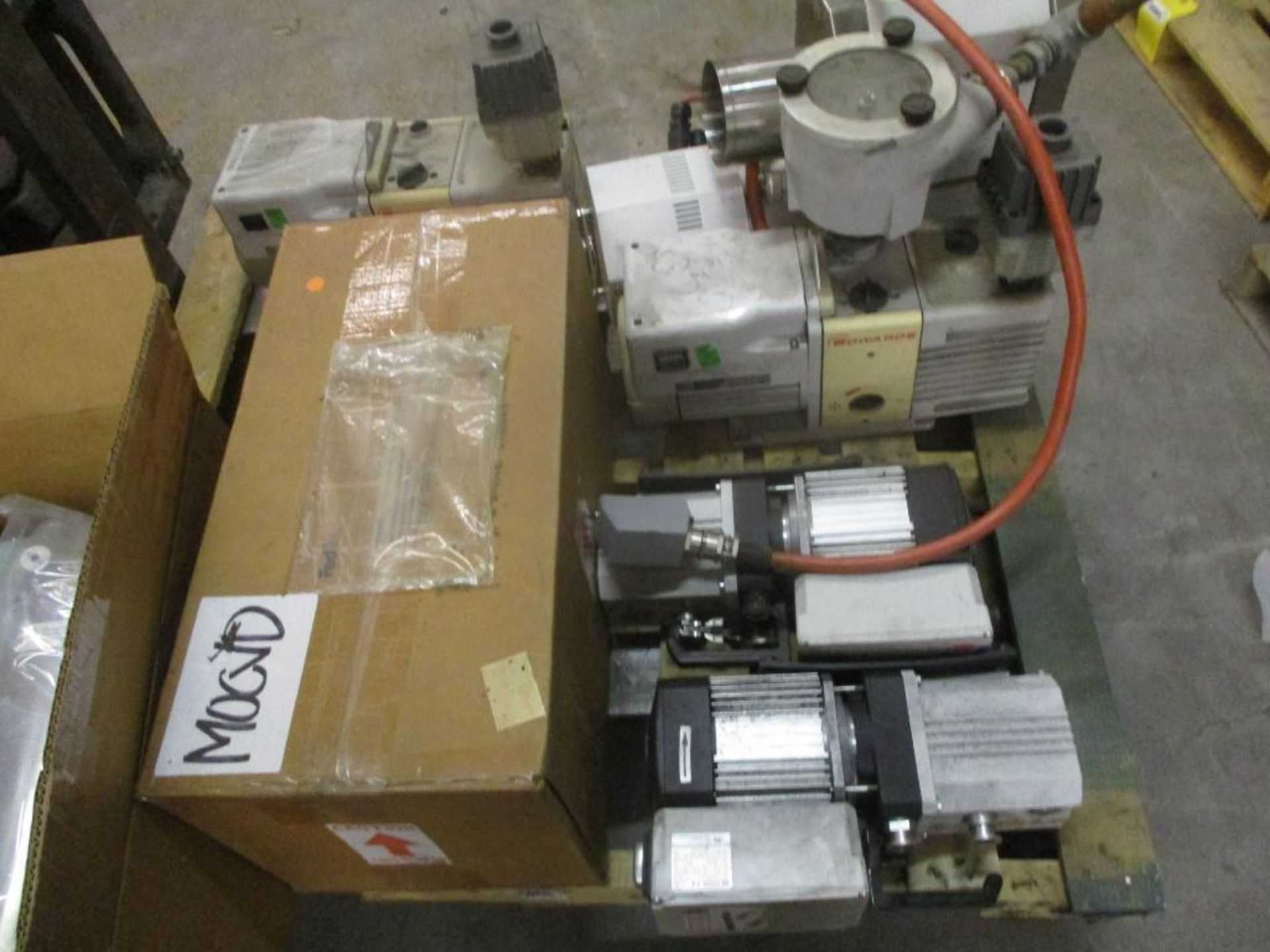 Pallet of Assorted Vacuum Pumps & (2) CDS Therma Coils