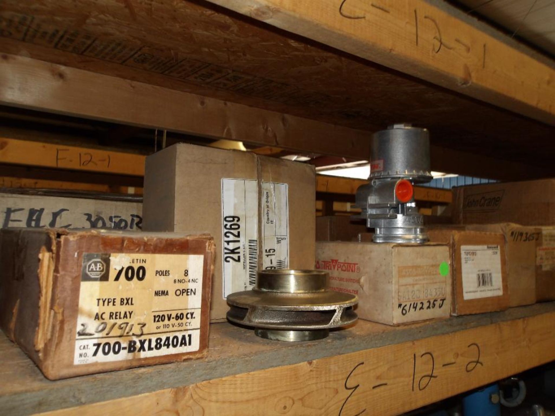 Contents of Shelf E-11-2 & E-12-2; Seals, Pulse Pump, Cutler Hammer, ASCO Valves, Gates Belts, Festo - Image 4 of 6