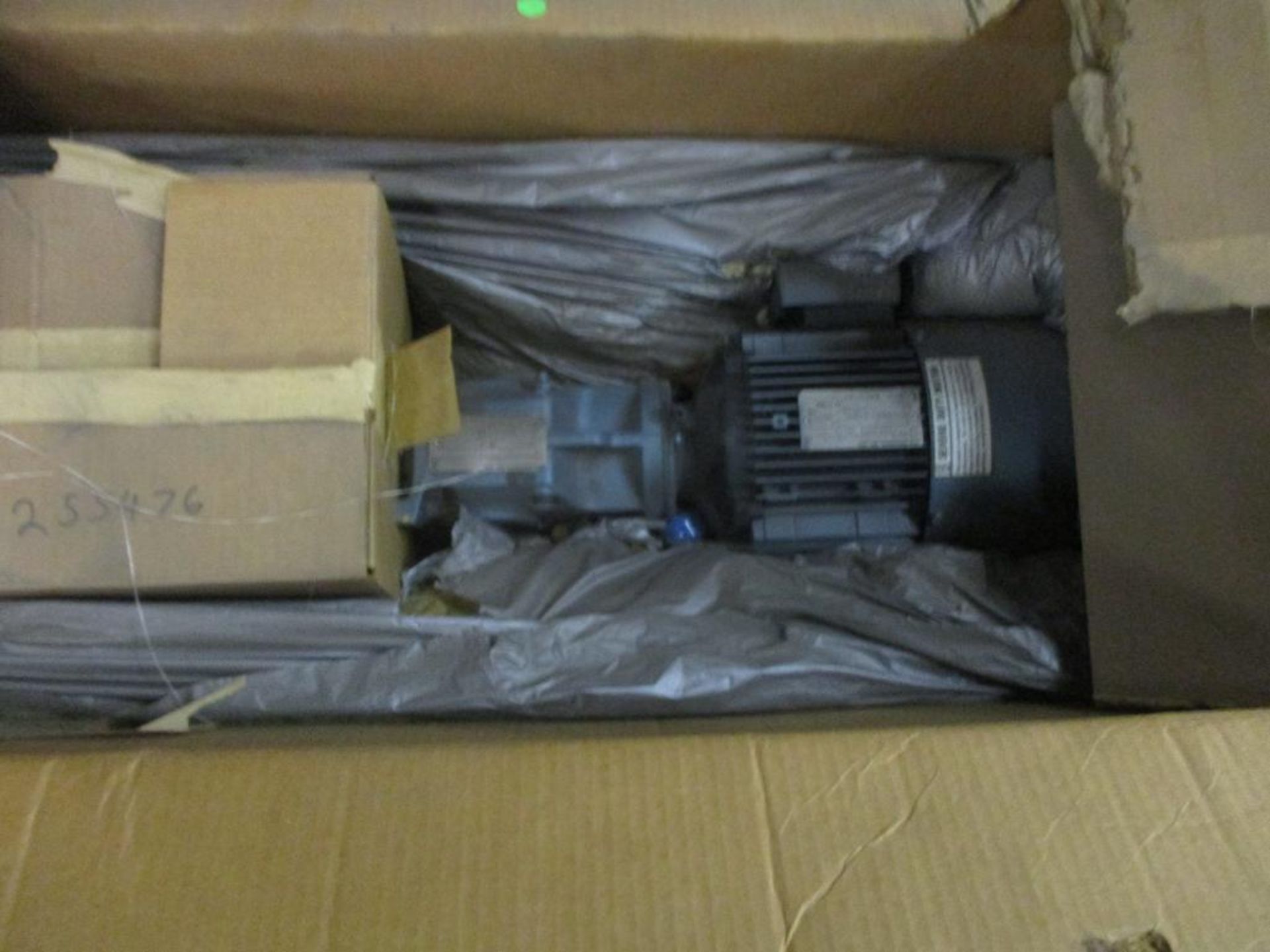 (2) Gear Motors; (1) Emerson 3/4HP, Ratio: 30.85 (Used) & (1) Eurodrive 2HP, Ratio: 13.08 (New) - Image 3 of 4