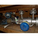 Contents of Shelf E-7-3 & E-8-3; Krohne Flow Meter, Rosemount Transmitters, Dezurik, Fisher, Apollo