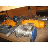 Contents of Shelf D-9-5 & D-10-5; KF 2" Stainless Control Valves, Hex Valves, Varec, Apollo Valves,