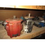 Contents of Shelf E-1-4 & E-2-4; Sun, Rexroth, Monarch, Rosemount, Vibriquip, (2) Hydraulic Pumps, (