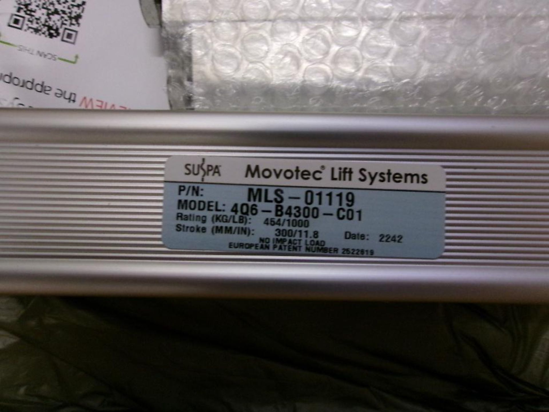 Suspa Movotec Lift System, Model 4Q6-B4300-C01, PLU: MLS-01119 (New) - Image 4 of 4