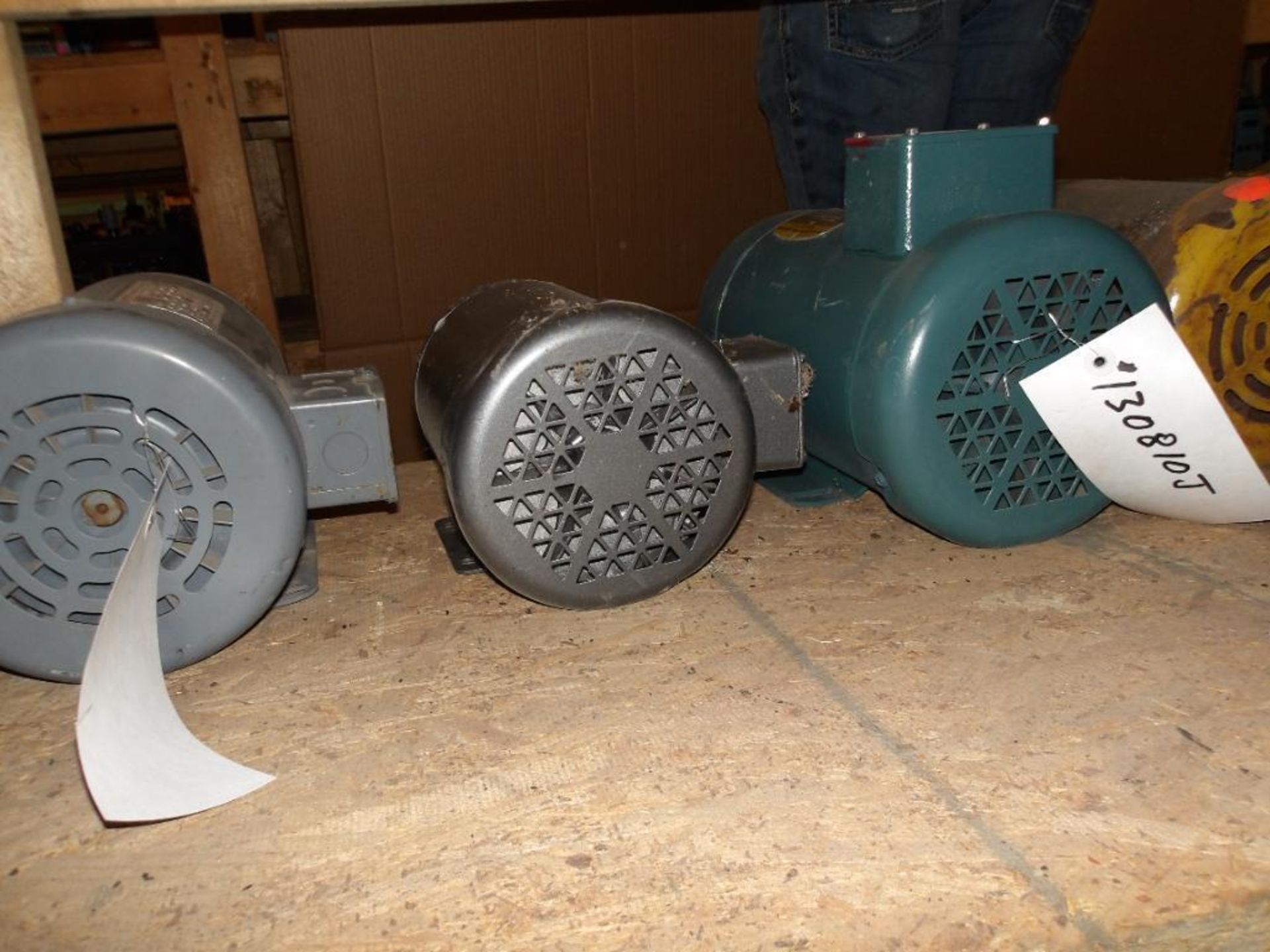 Contents of Shelf E-9-5 & E-10-5; Electric Motors, Dayton, Baldor, GE, Marathon, Reliance - Image 9 of 16