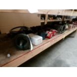 Contents of Shelf I-8-5-I-9-5; Electric Motors, Hydraulic Pump, Gearbox, Vogt Valves, Vibco, Foxboro