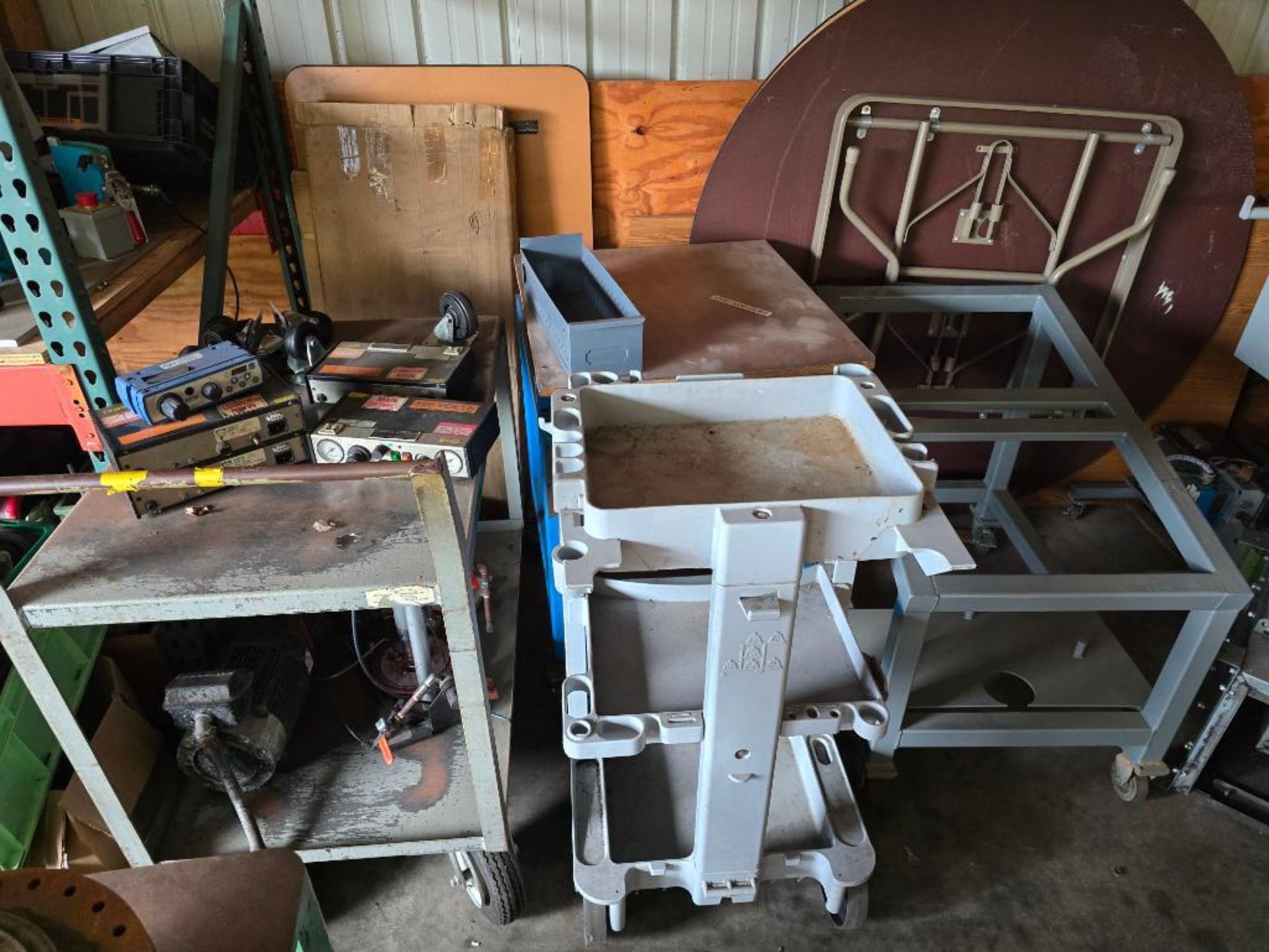 Contents on Pallet Racking & On Floor; Electrical Enclosures, Tires ...