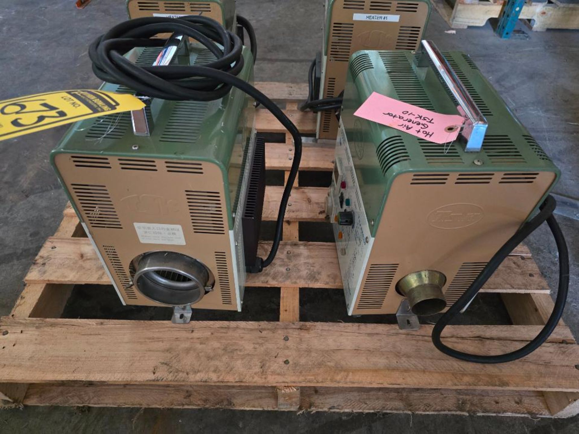 (4x) 2011 TSK-10 Electric Hot Air Generators on Pallet, 30W, Indoor Type - Image 3 of 8