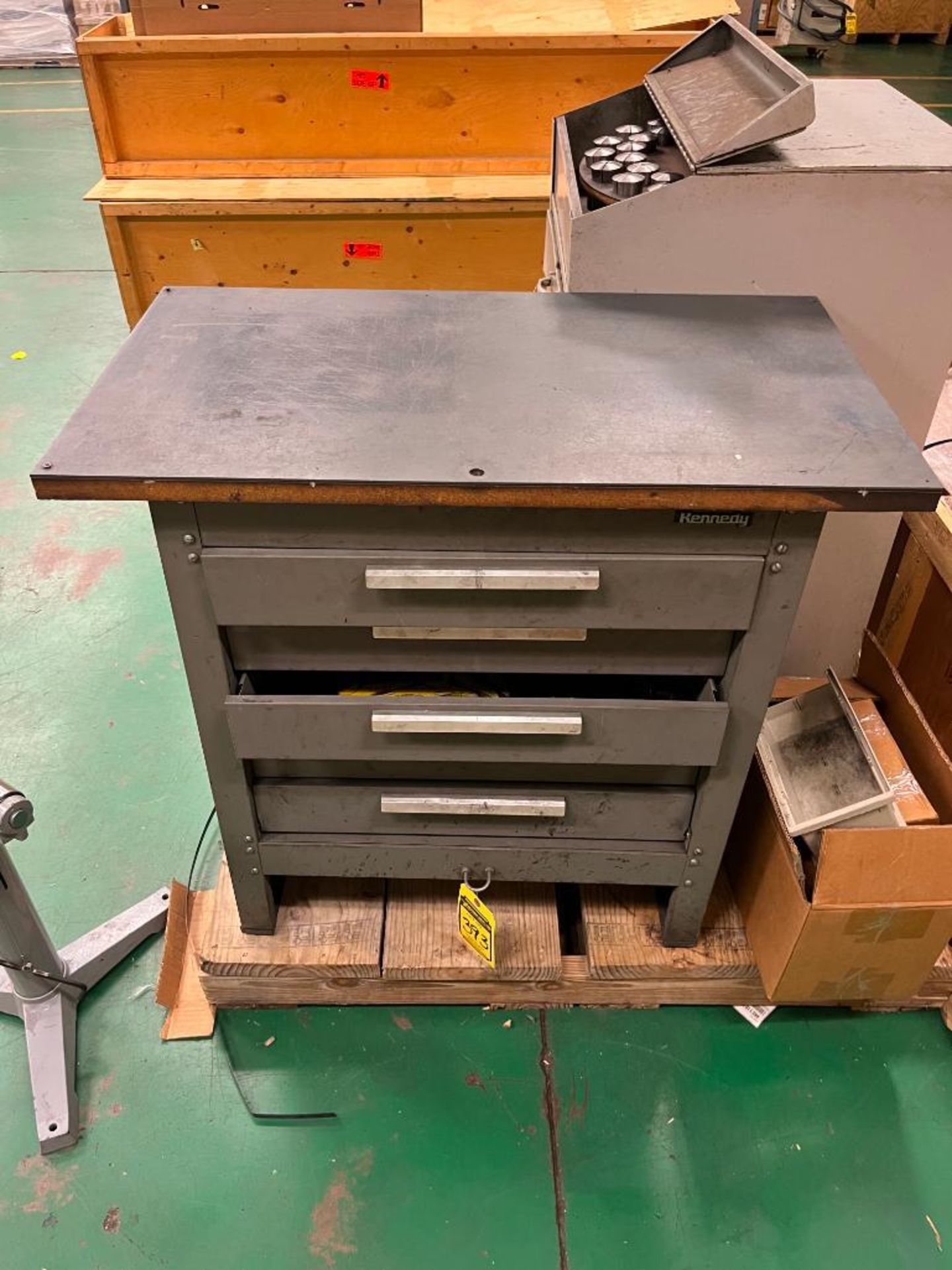 Kennedy 5-Drawer Bench Cabinet w/ Hold-down Equipment & Roller Stand, 23" - 38-1/2", 1,760 LB. Capac - Image 2 of 4