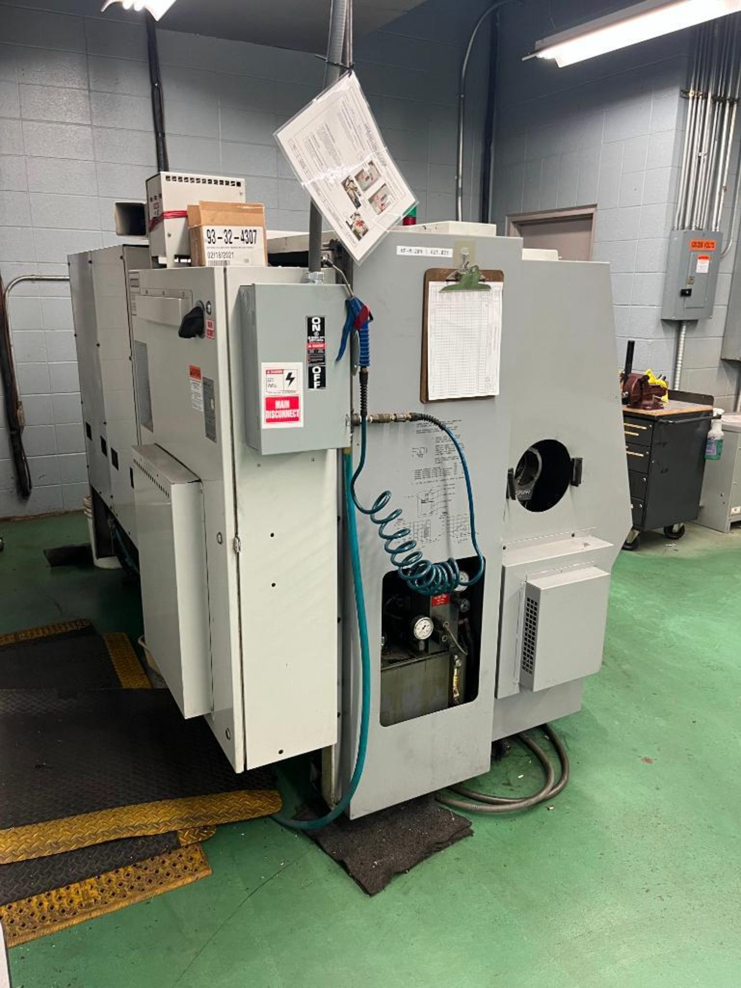 1997 Haas CNC Lathe, Model HL-2, S/N 61276, 3-Phase, 230 Volt, 3,750 RPM, 15 HP, 8" Chuck - Image 9 of 13