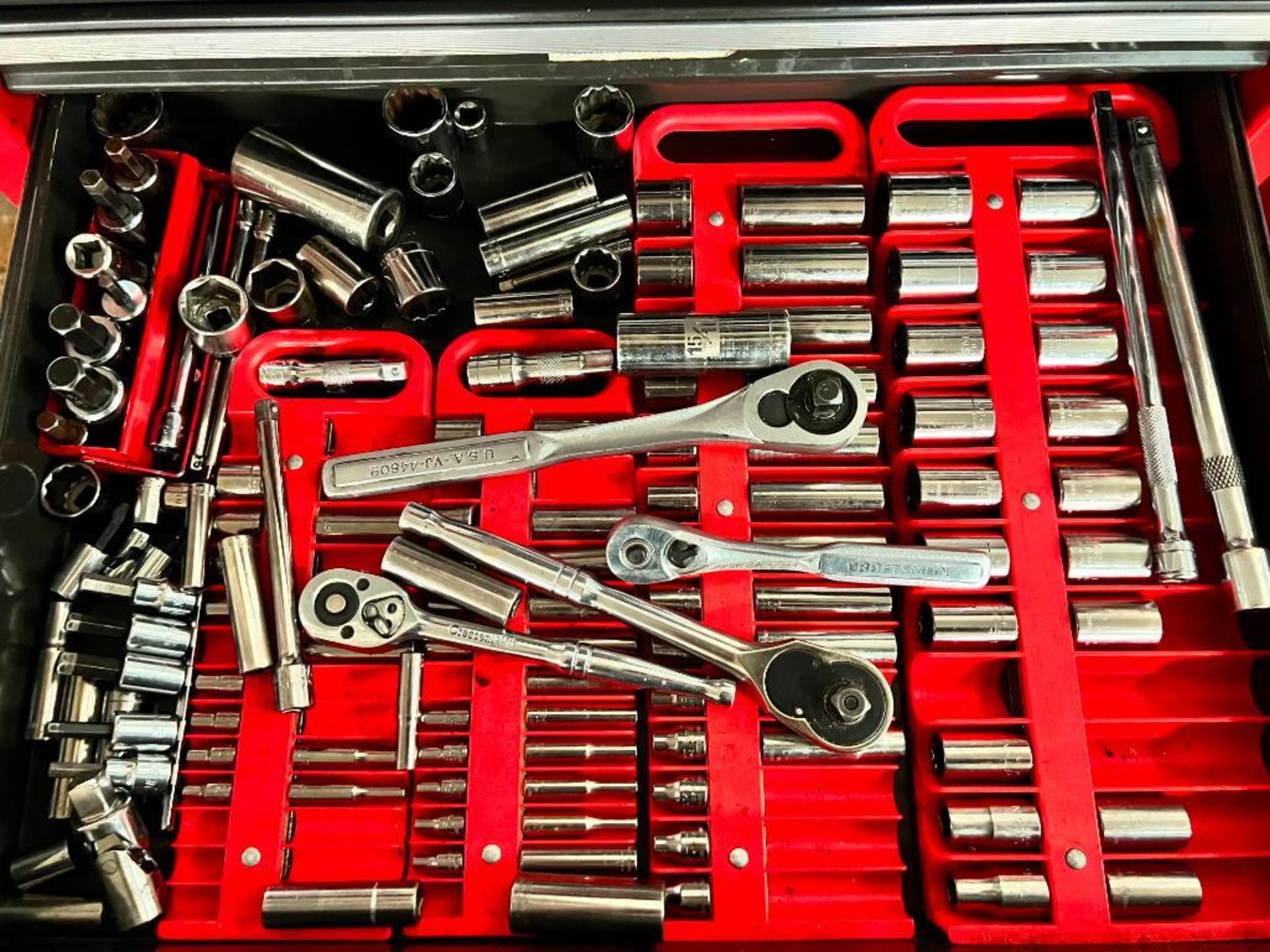 Craftsman 11-Drawer Rolling Toolbox w/ Content of Assorted Tools - Image 6 of 10