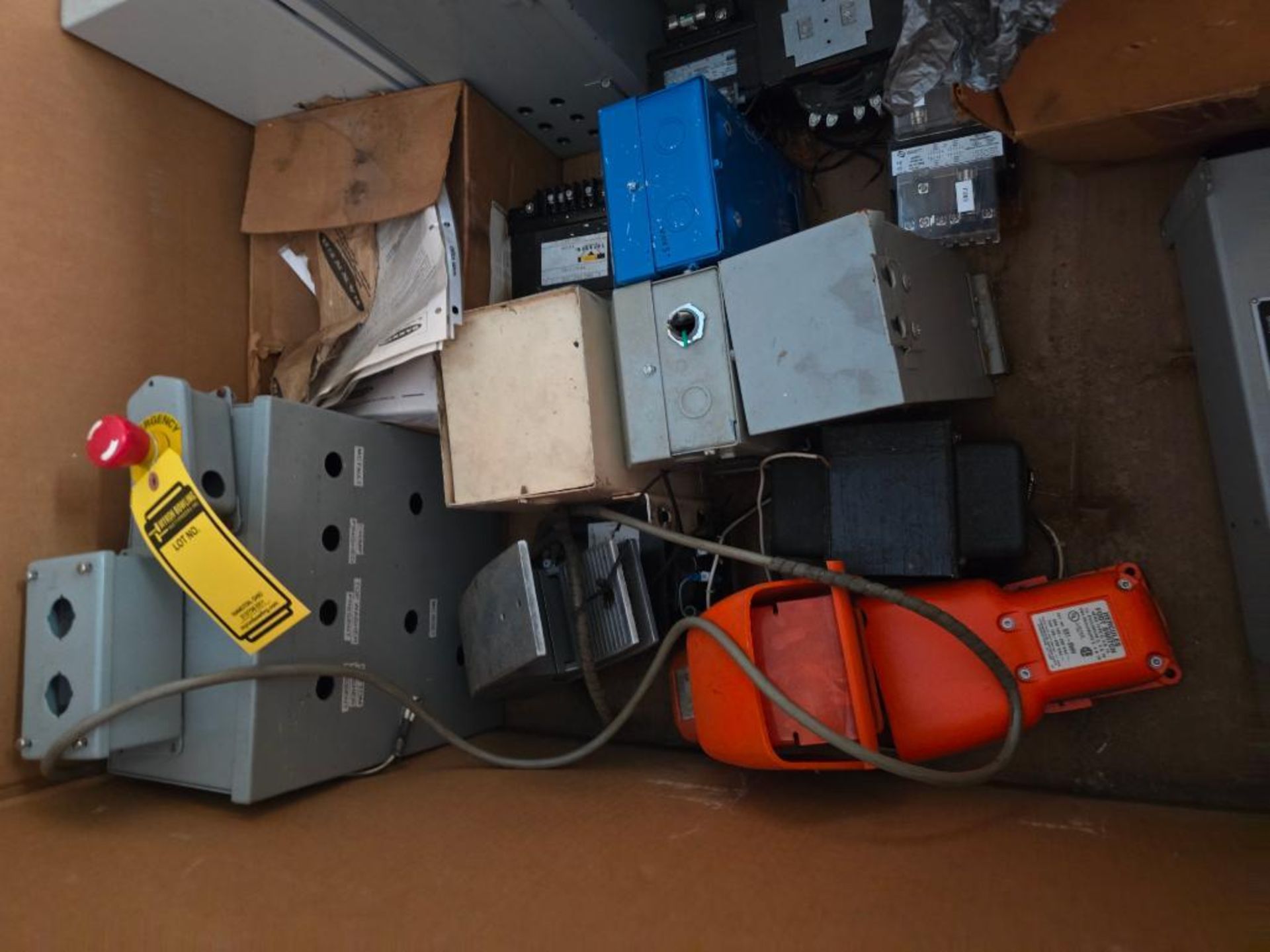 (2) Gaylord Boxes w/ Electrical Wire, Ethernet Cable, & Electrical Enclosures - Image 7 of 8